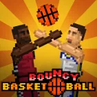 Bouncy Basketball is a one-button sports game with pixel graphics based on basketball, putting you in hilarious matches to score points and outscore your opponents.
