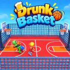 Drunk Basket is a humorous online arcade basketball game built on chaotic and unpredictable ragdoll physics. The game delivers plenty of laughs thanks to the players' movements, as they sway and stumble around just like drunkards.