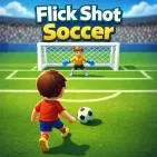 Flick Shot Soccer is an engaging soccer game where players can showcase their shooting skills through precise and artistic kicks.

How to play:
Swipe your finger to shoot, creating spin or a lob to