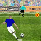 Penalty Kick Wiz is a soccer game focused on dramatic penalty shootouts. Players take on the role of either the player taking the shot or the goalkeeper attempting to save it, creating short but intense tactical battles.