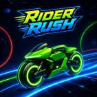 Rider Rush is a high-speed racing game that focuses on thrilling vehicle handling across obstacle-filled tracks. Players must skillfully control their vehicle, maintain balance, and overcome various challenges to progress further.