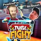 Tube Fight is a humorous meme-style fighting game where players participate in chaotic battles as fighters. The game's characters are exaggerated in the style of popular YouTubers, creating humor and excitement for players.