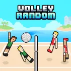 Jump into Volley Random, a wacky sports game featuring ragdoll physics, unpredictable ball types, and fun two-player matches. Score 5 points to win!